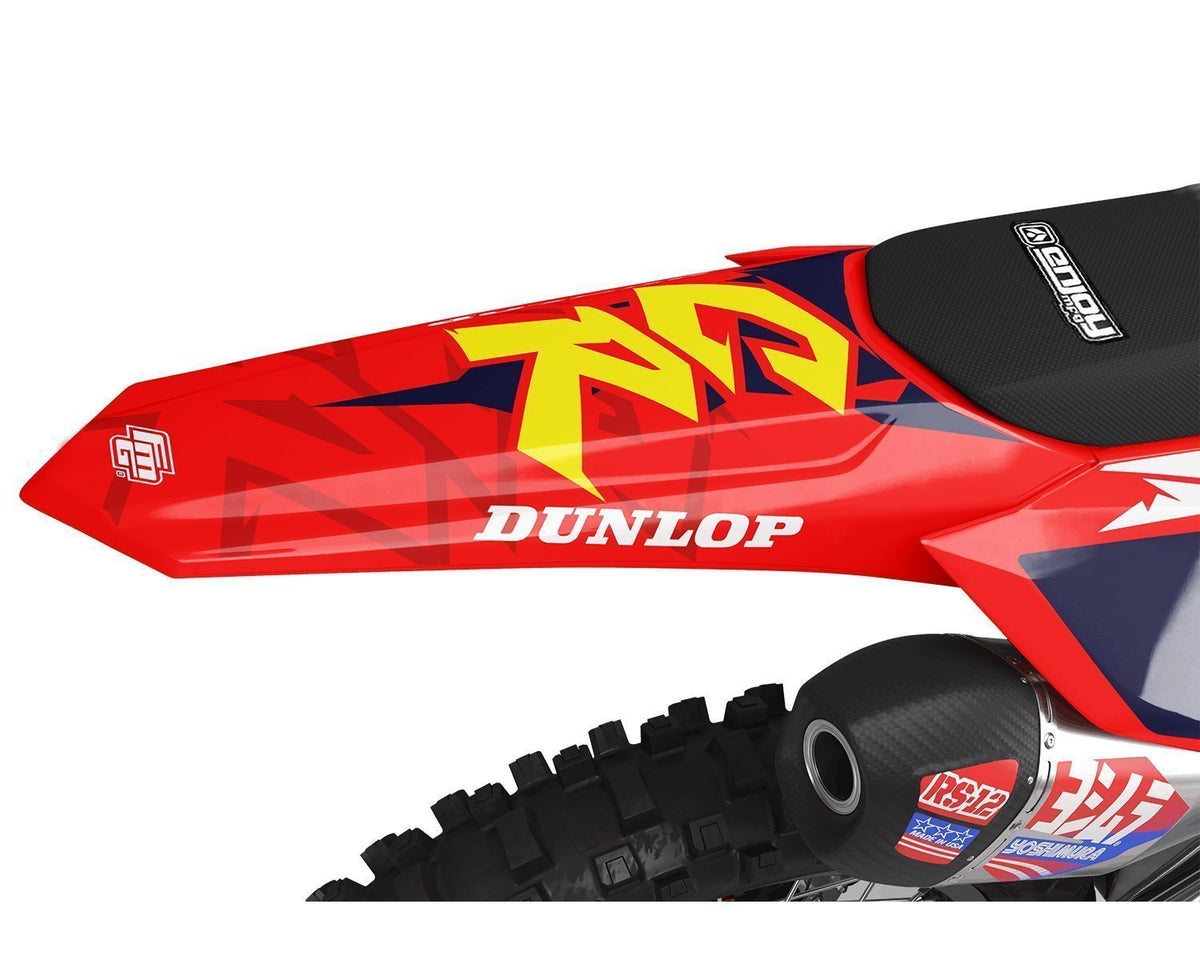 Honda CRF/CR Classic Retro Navy Graphics Kit