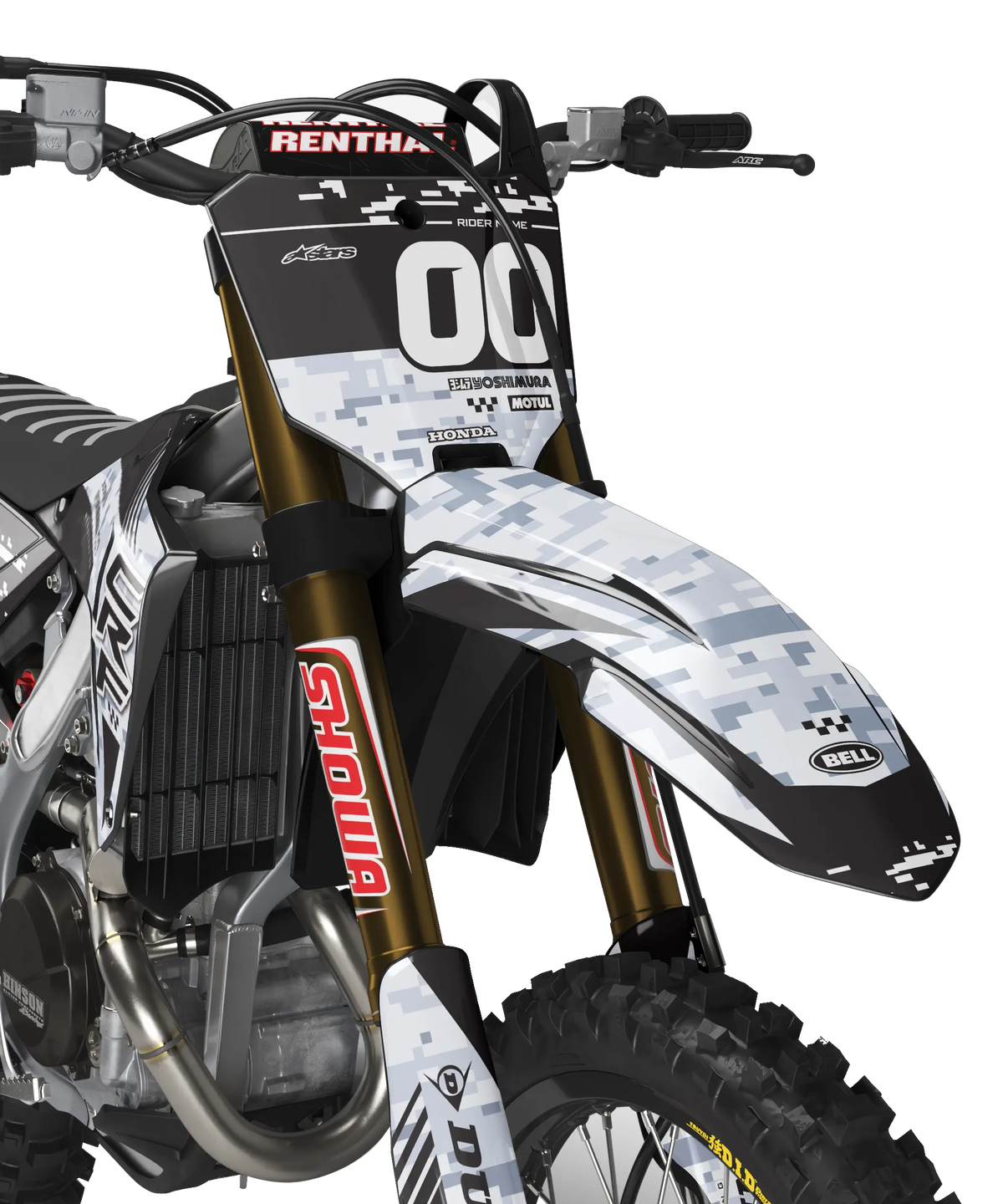 Honda CRF / CR digitale camouflage-graphicsset.