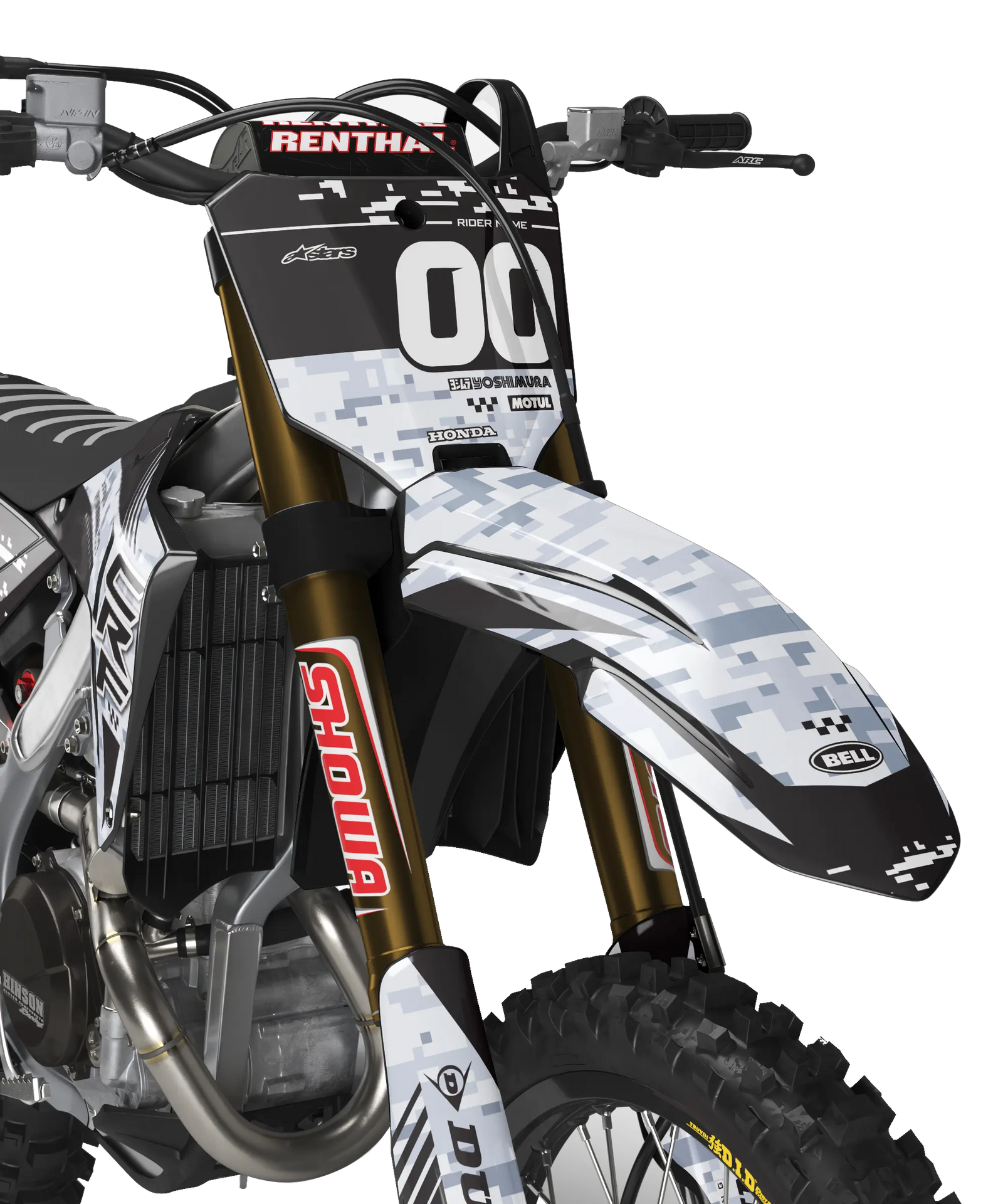 Honda CRF / CR digitale camouflage-graphicsset.