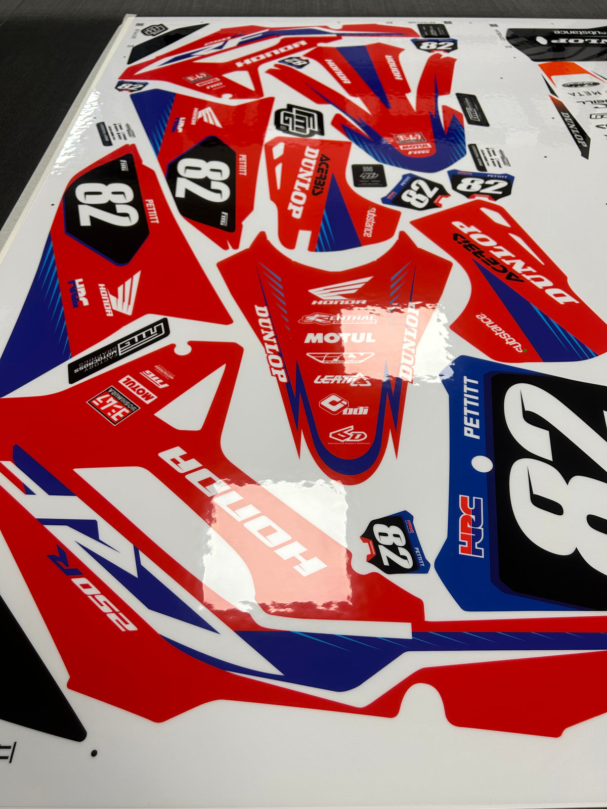 Honda CRF/CR Red Factory Style Graphics Kit