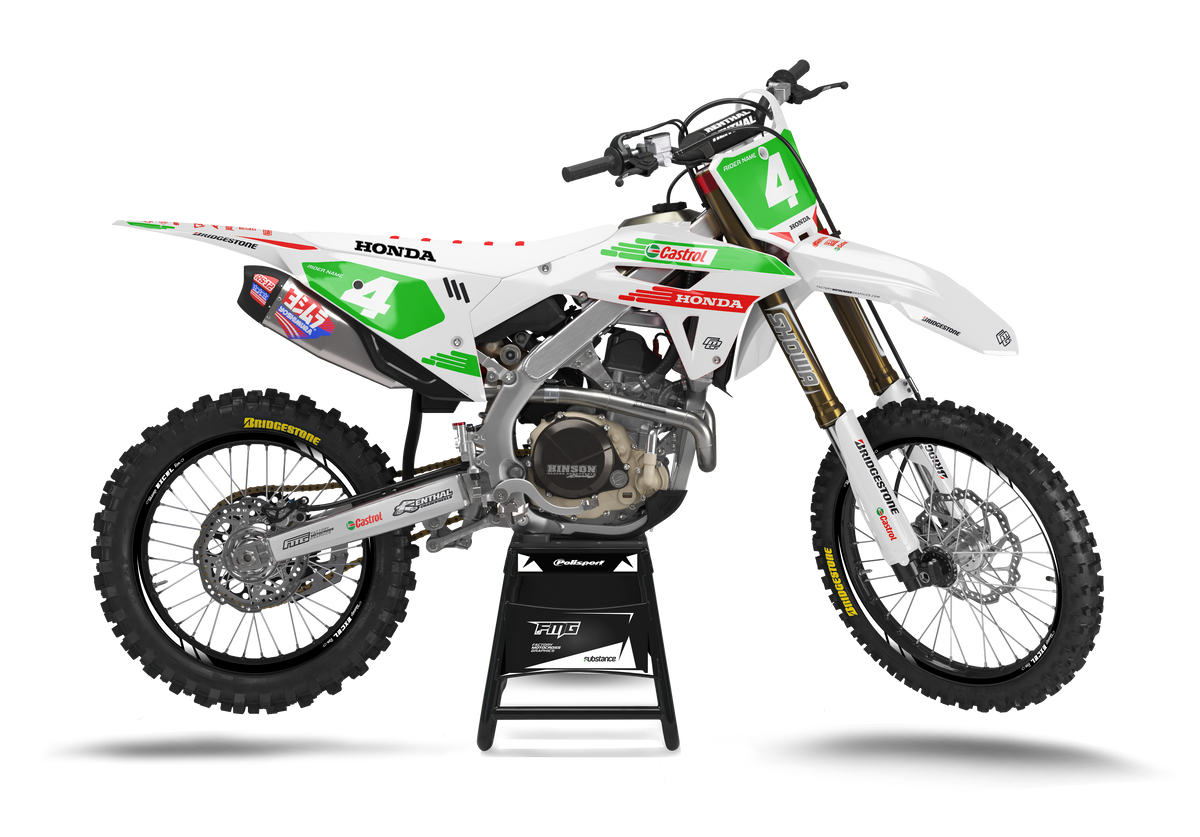 Honda CRF/CR Castrol Factory Graphics Kit