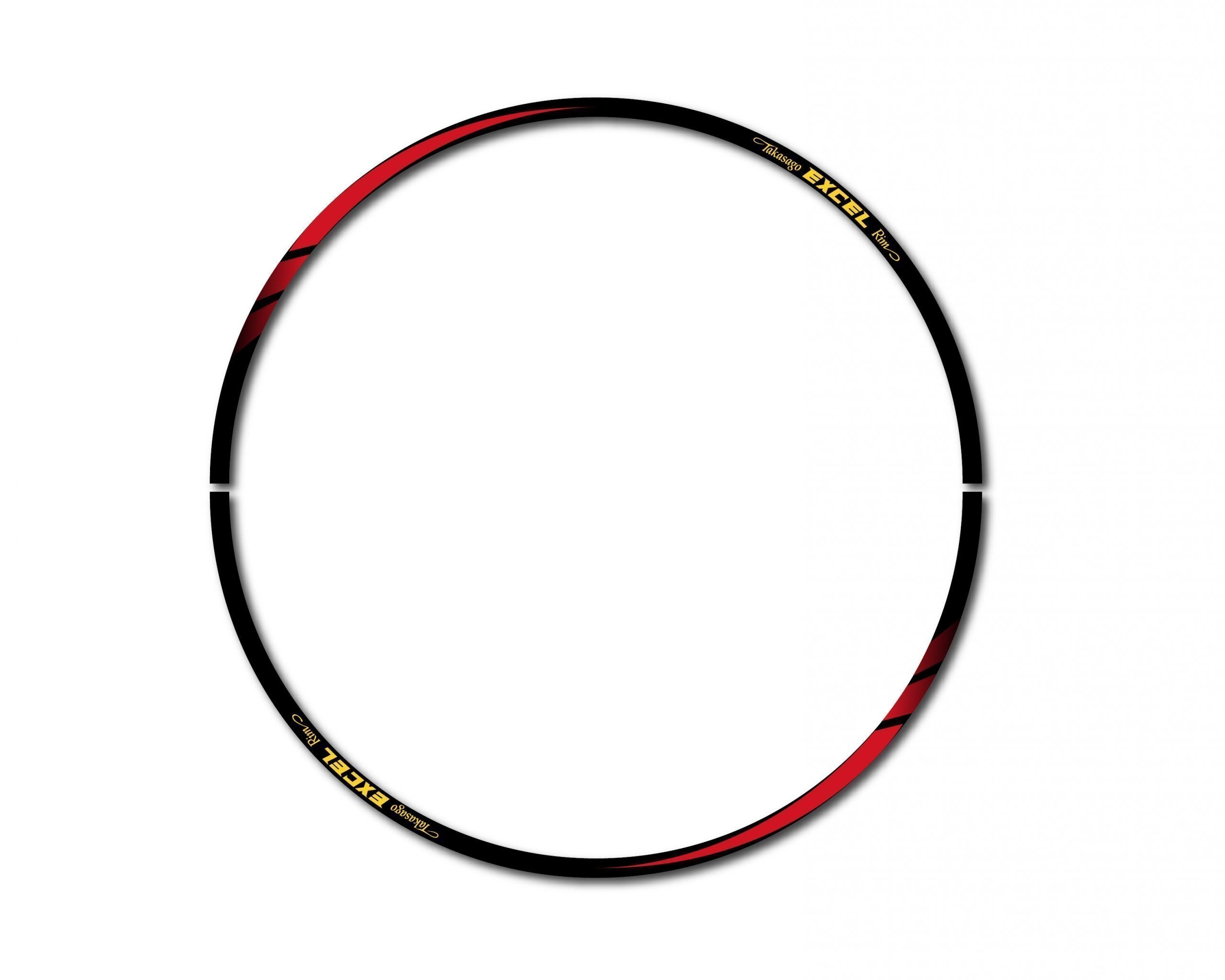 Red Motocross Enduro Excel Rim Tape Graphic Sticker - UK Made ...