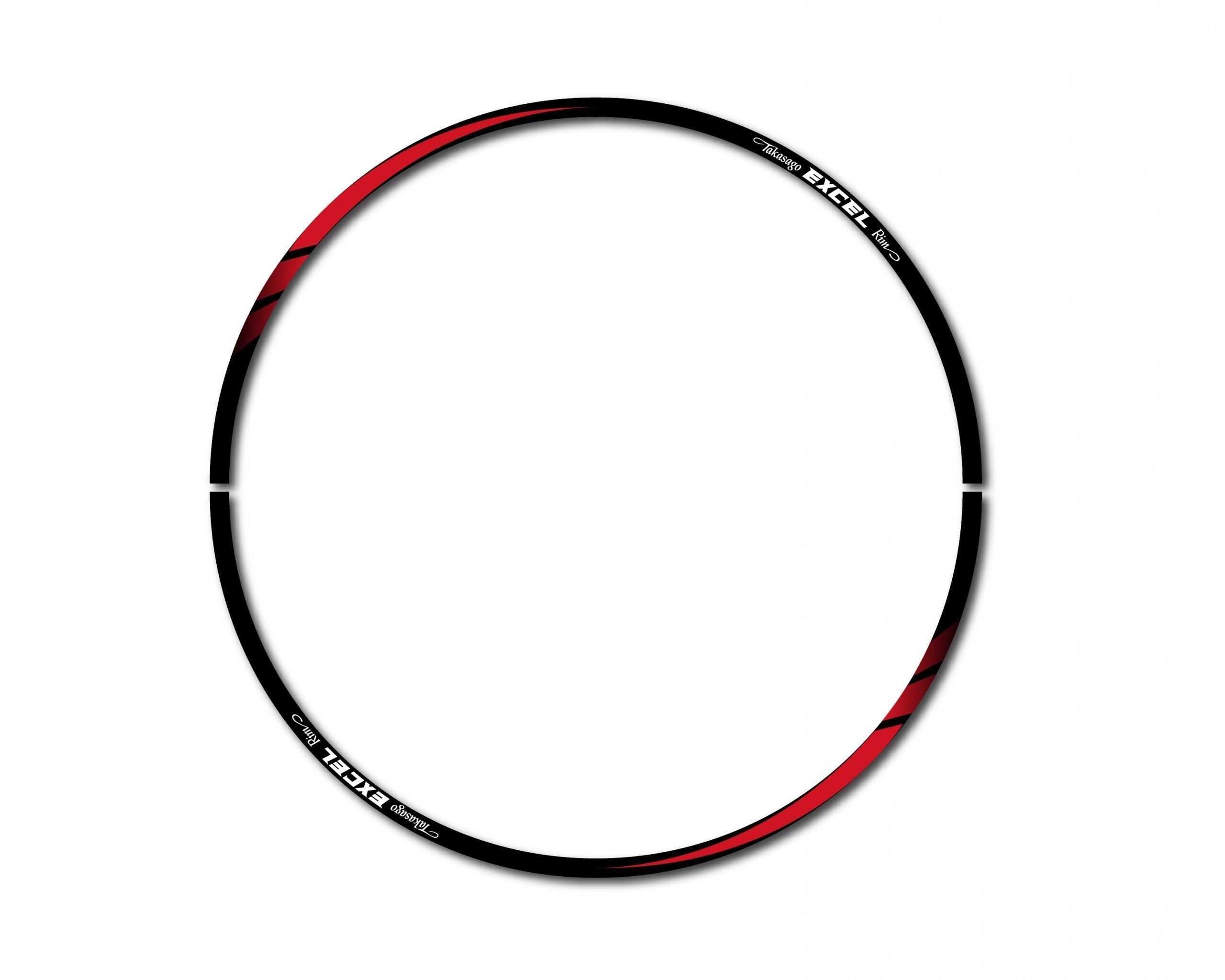 Red Motocross Enduro Excel Rim Tape Graphic Sticker - UK Made ...