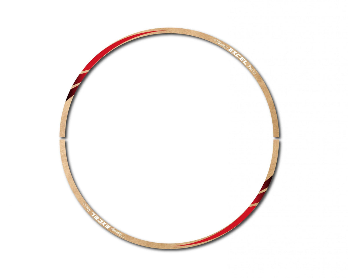 Clear Red Rim Tape Decal