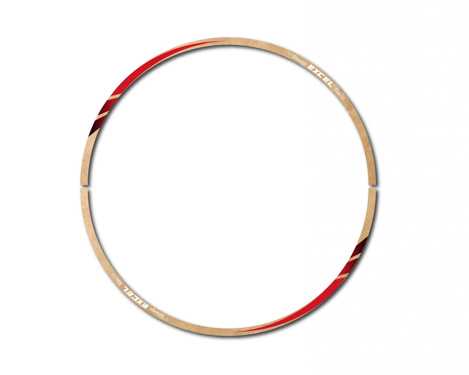 Clear Red Rim Tape Decal