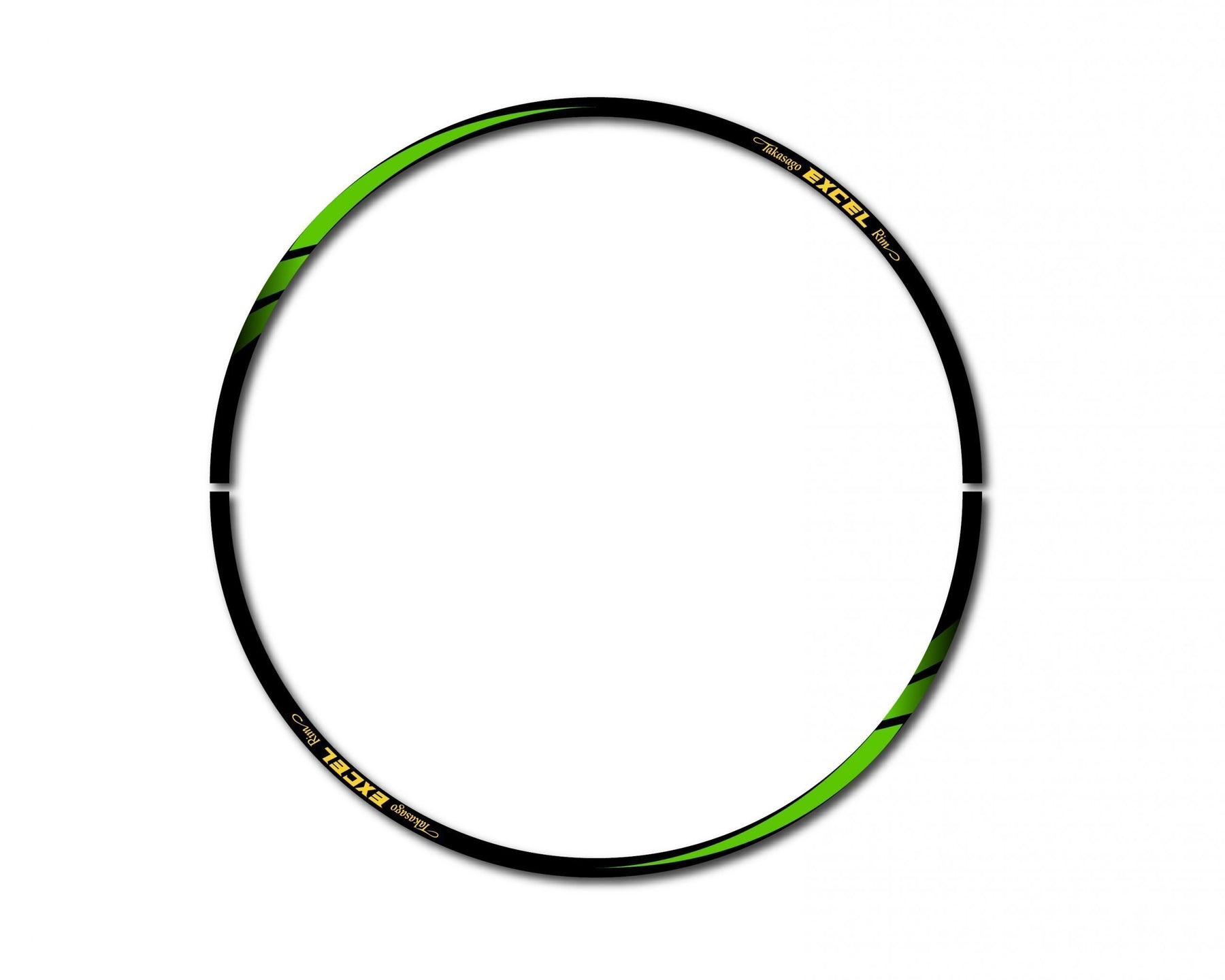 Green Motocross Excel Yellow Rim Wheel Tape Stickers - UK Made ...
