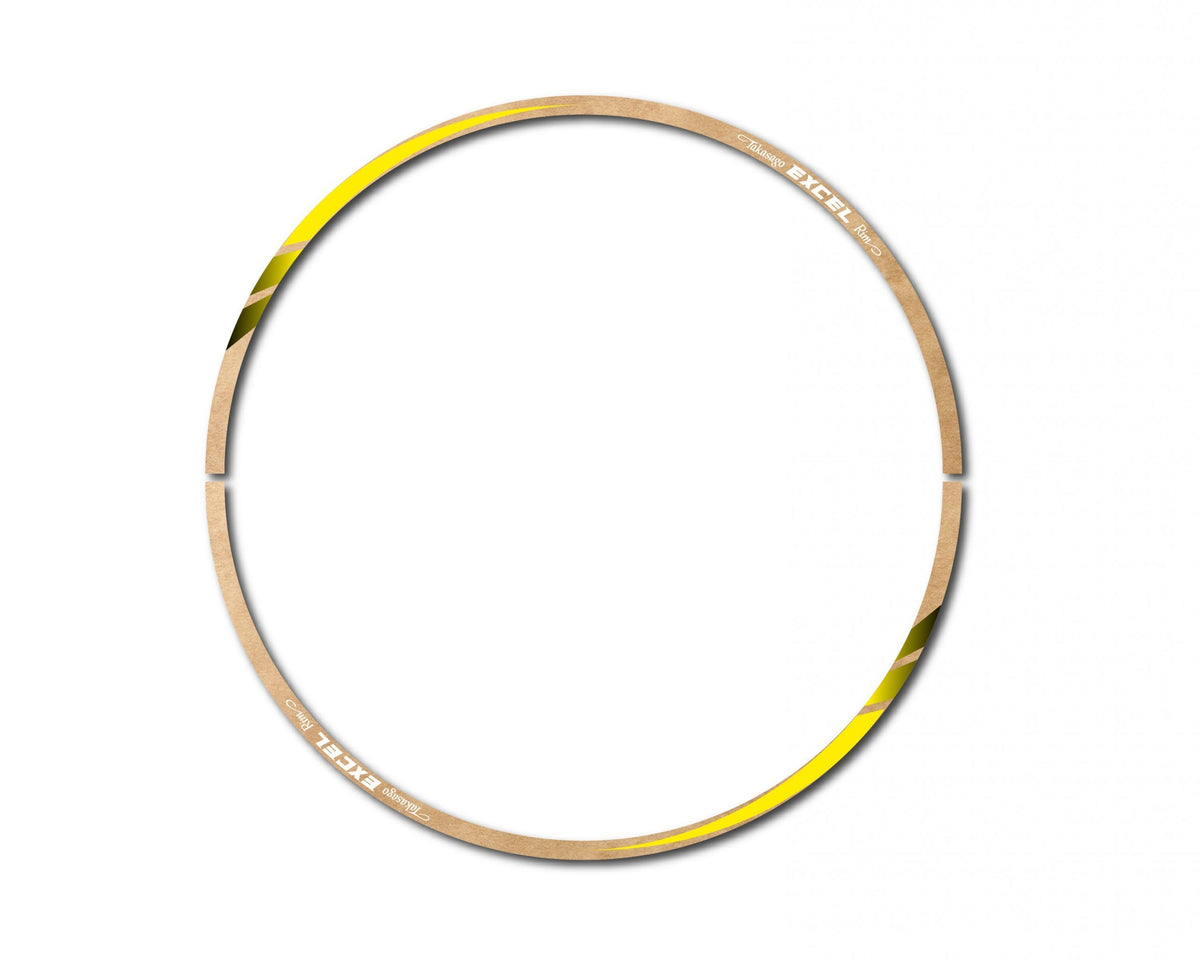 Clear Yellow Rim Tape Decal