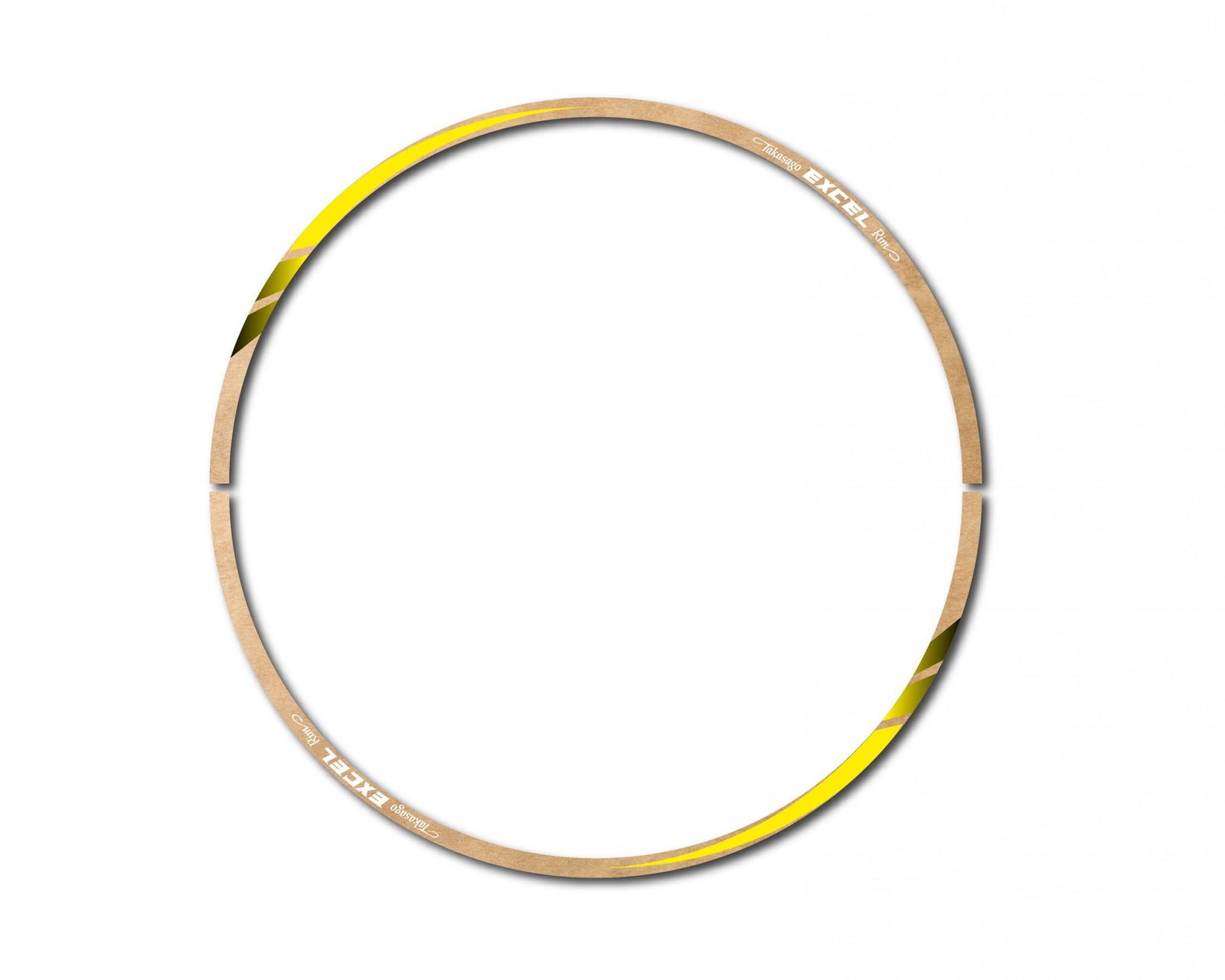 Clear Yellow Rim Tape Decal