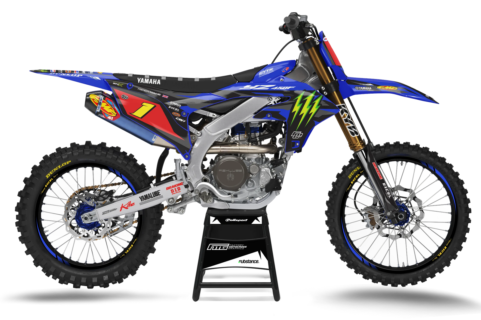 Factory Yamaha Graphics HD Edition Graphics Kit.