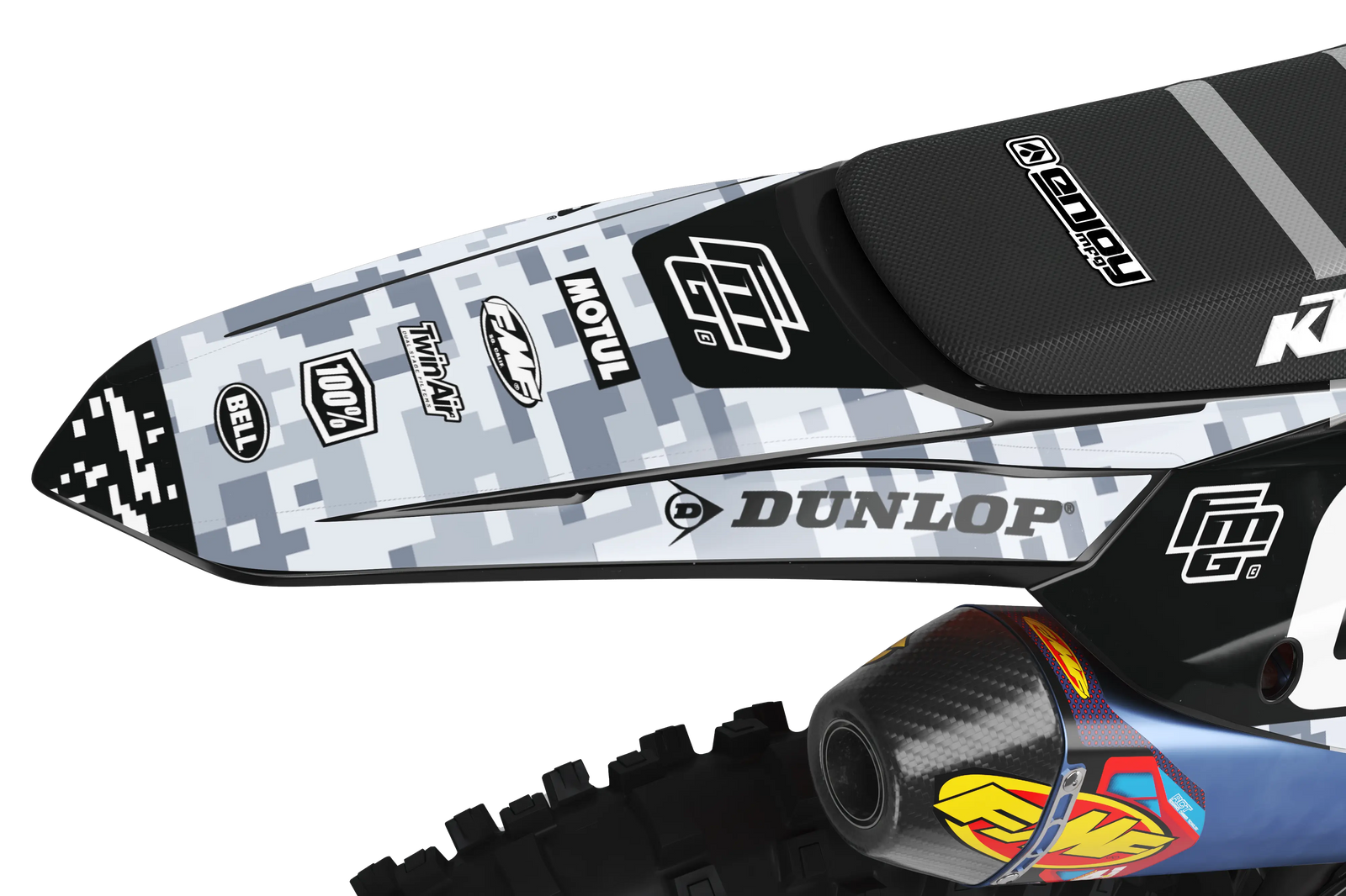 Fits KTM Digital Camouflage FMG 00 Graphics Kit.