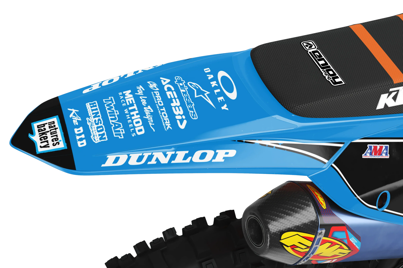 Fits KTM GoPro Fits KTM SX / SXF Blue Factory Graphics Kit