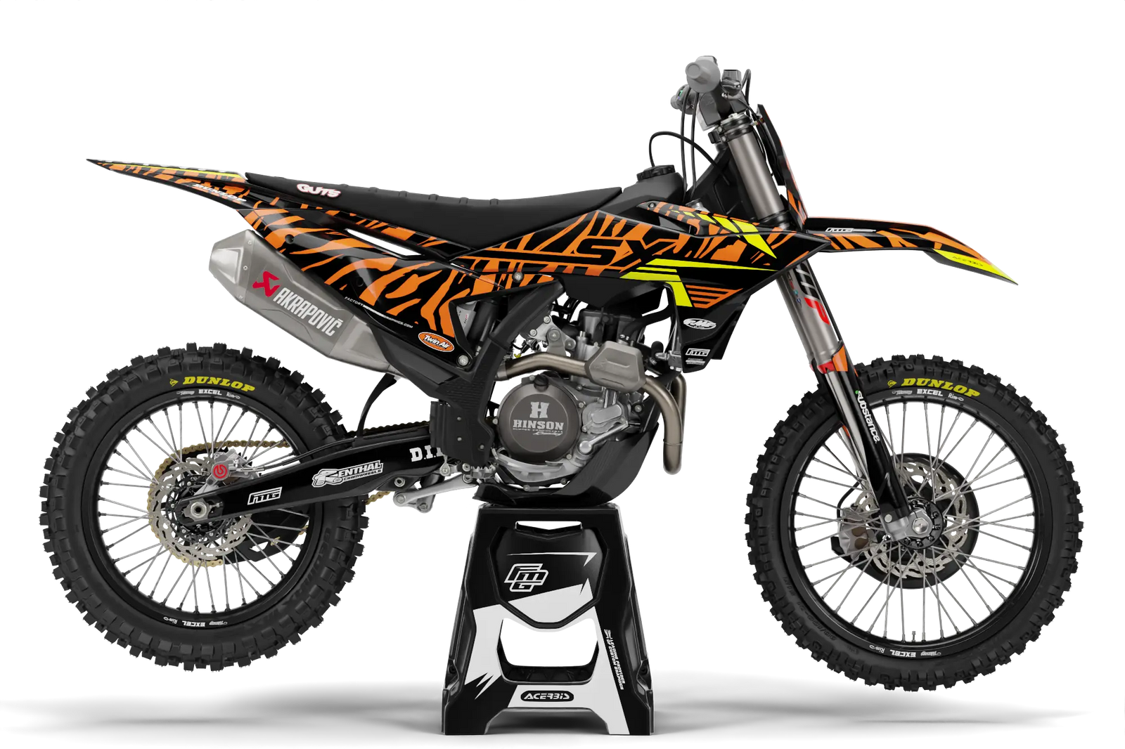 Fits KTM  Orange Camo Graphics Kit No Name No Number