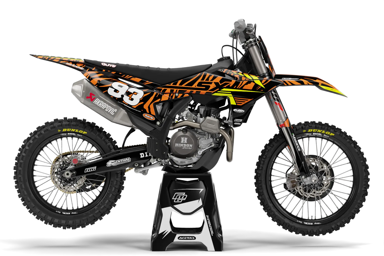 Fits KTM SX / SXF Orange Camo Graphics Kit