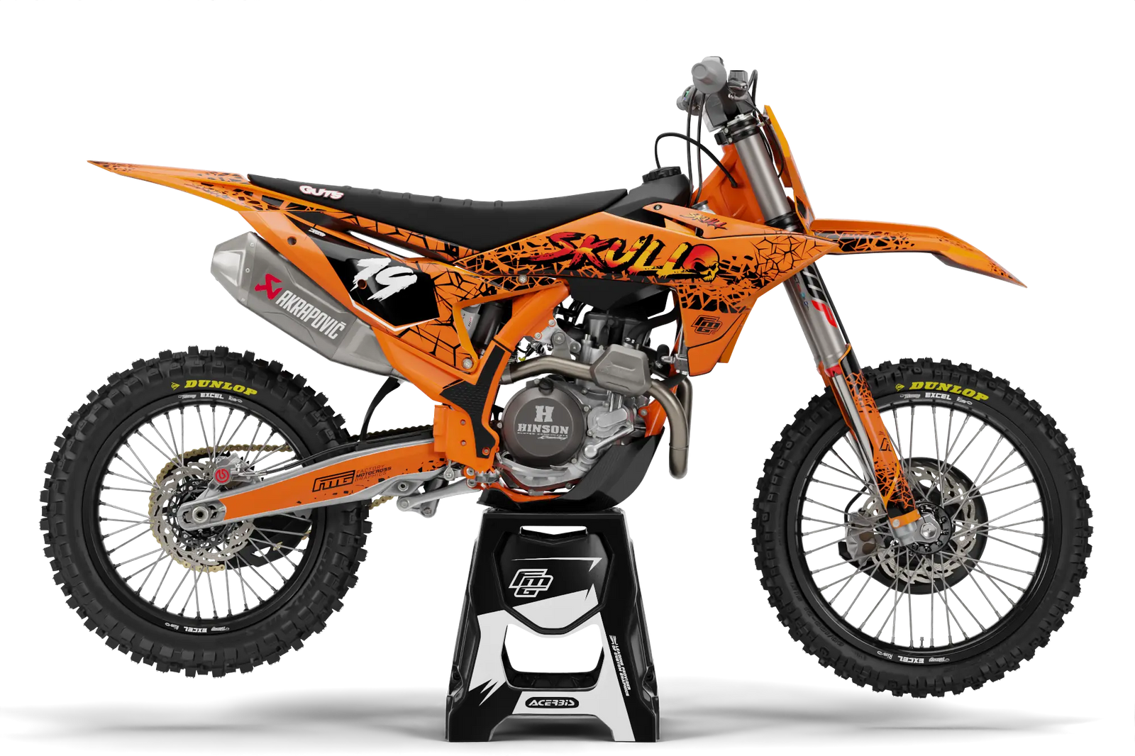 Compatible avec le kit graphique KTM Spooky Orange