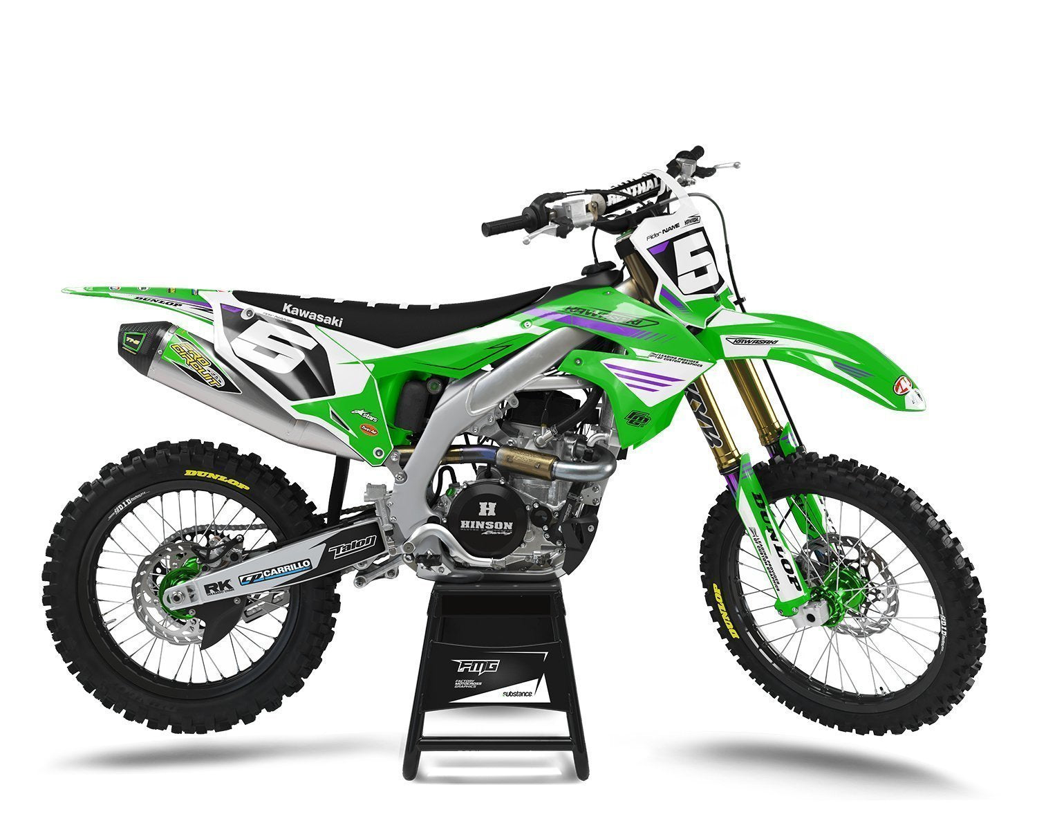 Kawasaki Green Force Graphics Kit