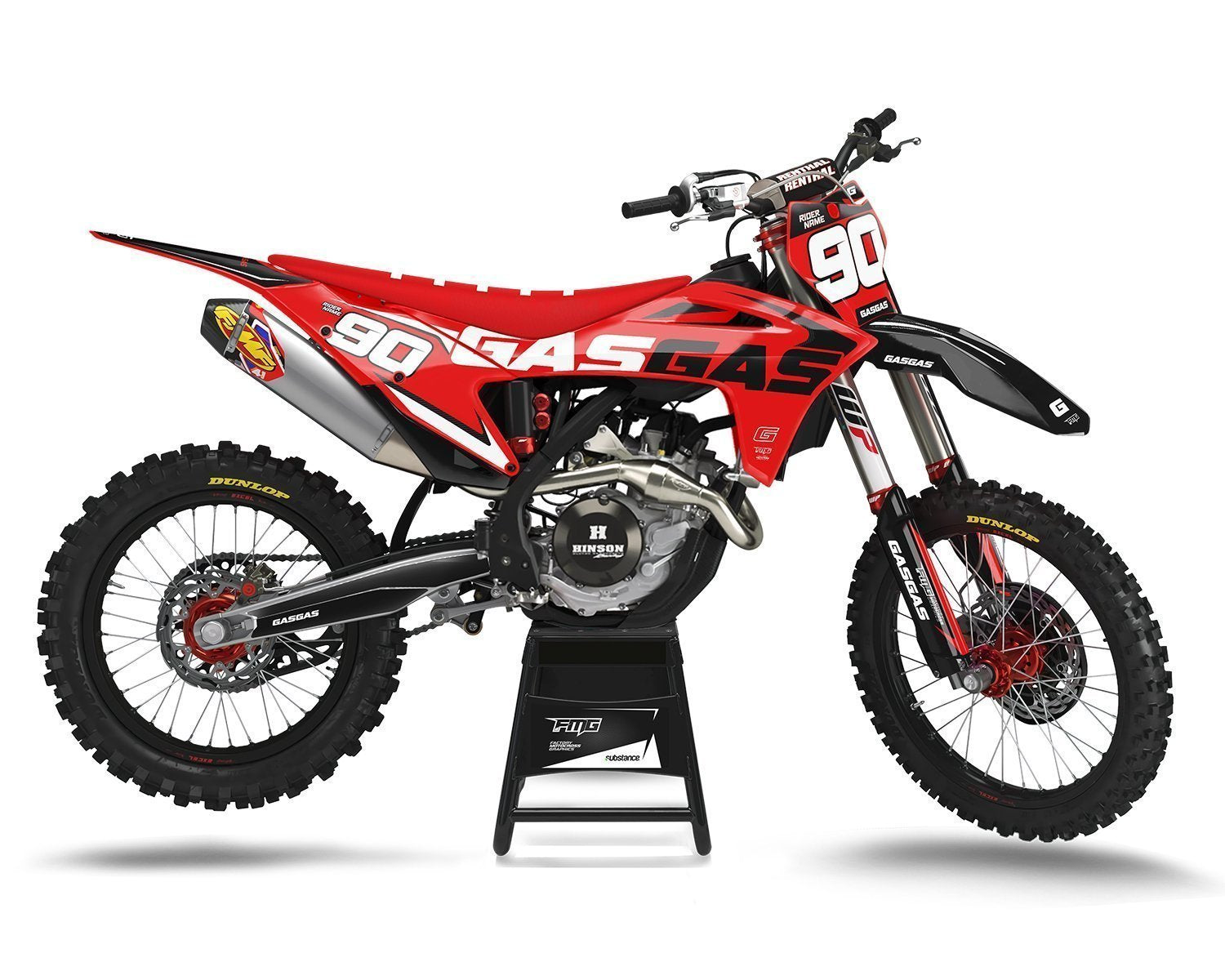 GAS GAS Carbon Graphics Kit