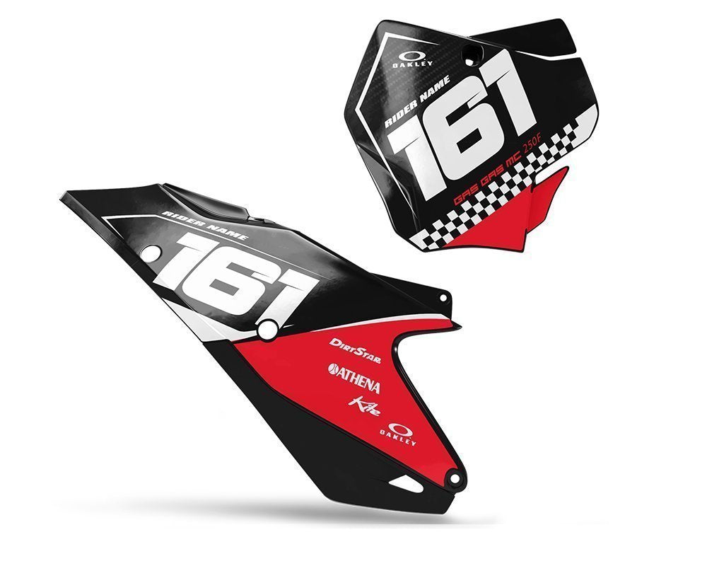 GAS GAS Red Number Board Graphics