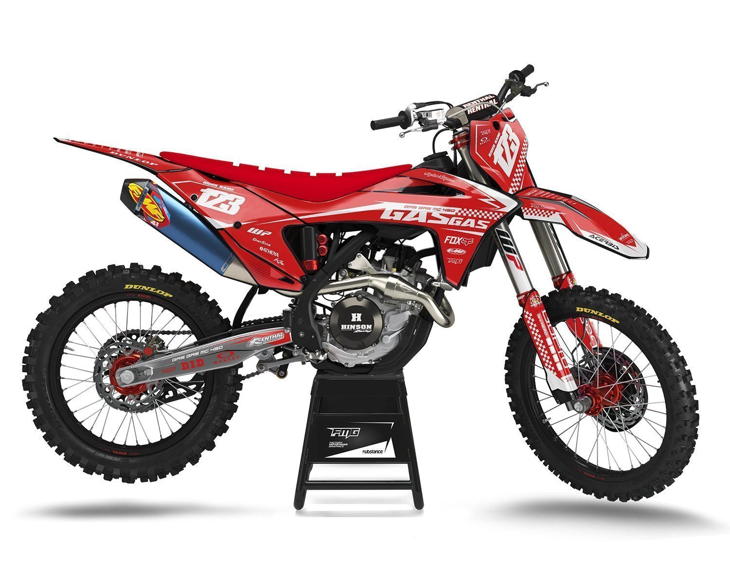 Red Motocross Decal Kits