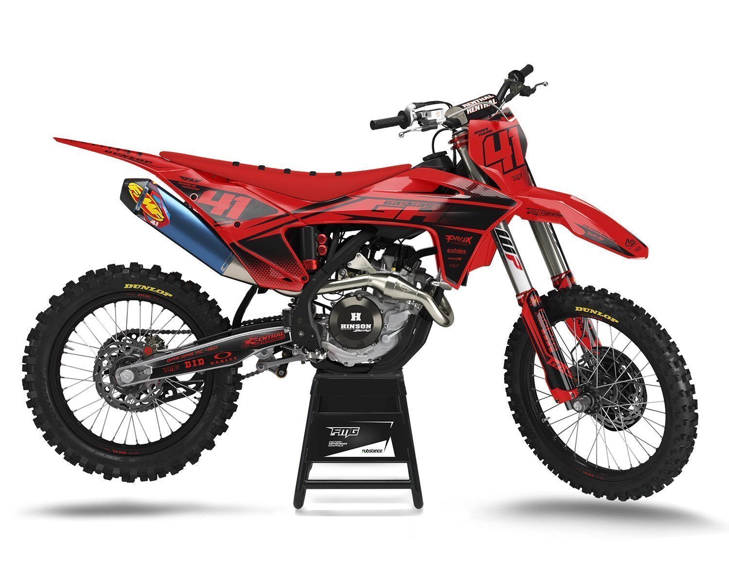 Black Red GAS GAS EX250 EX300 EX350 EX450 EC