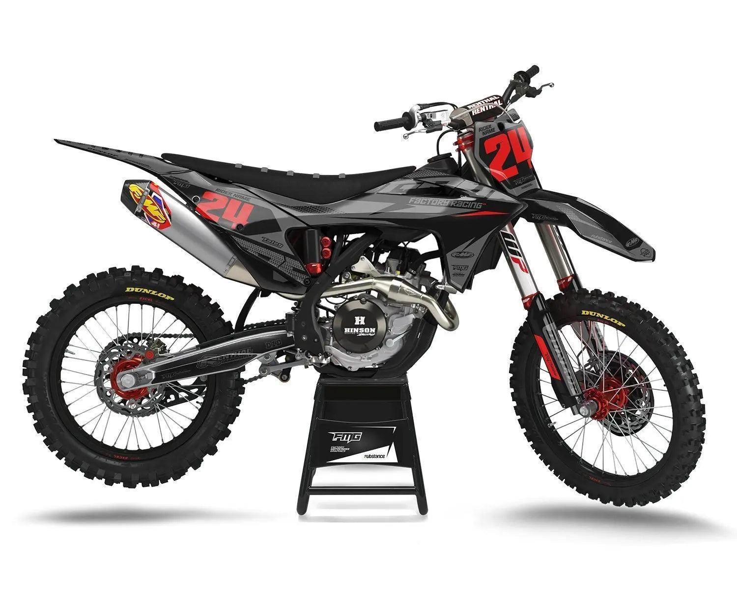 Gas Gas Grey Syndicate Graphics Kit