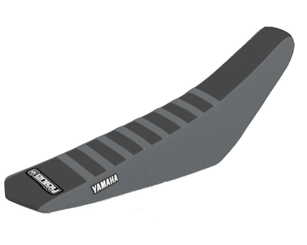 Enjoy Yamaha Grey Ribbed Black Seat Cover
