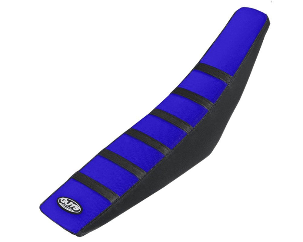 Guts Yamaha Black Ribbed Blue Seat Cover