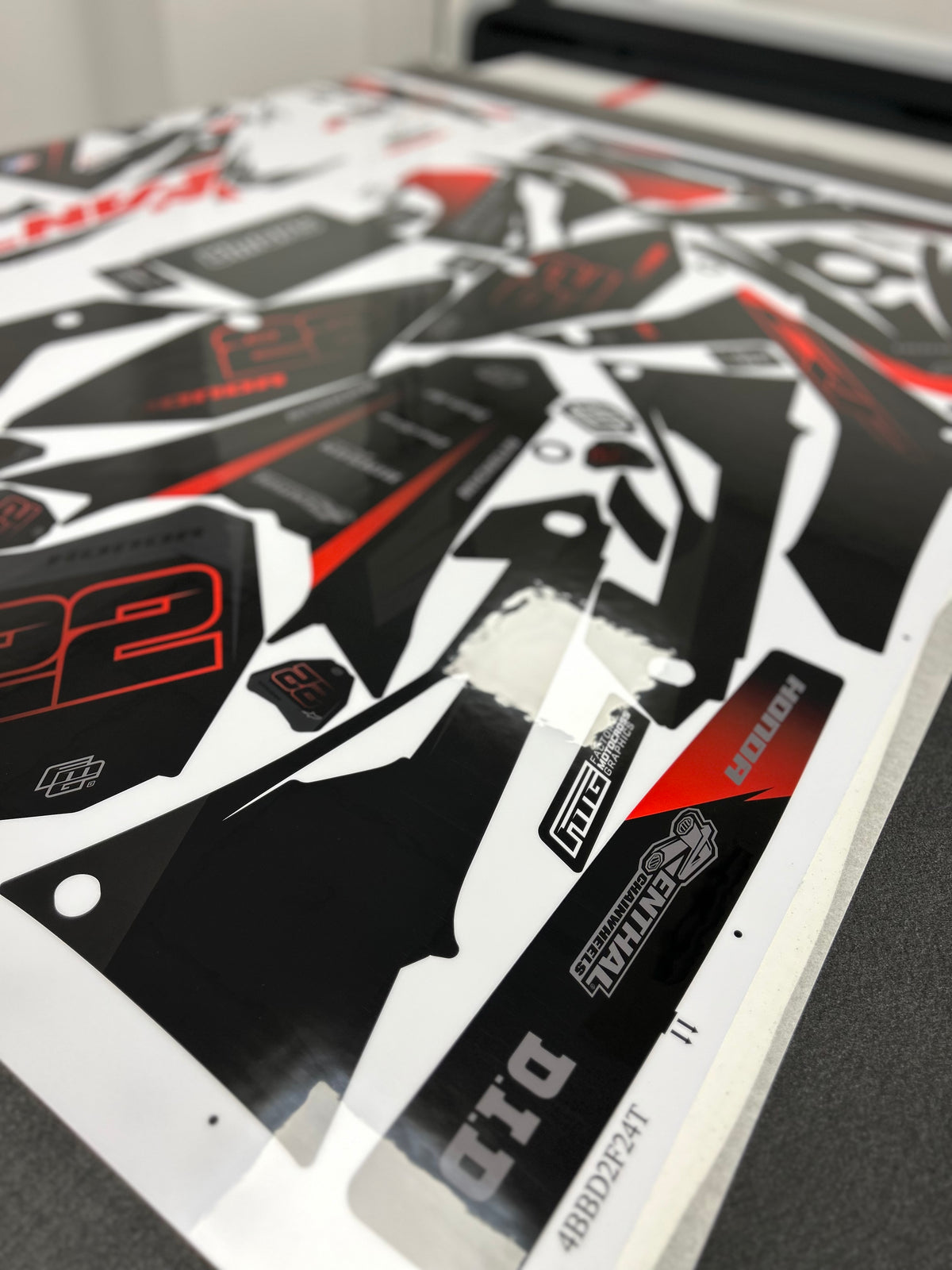 Honda CRF/CR Black Stealth Graphics Kit