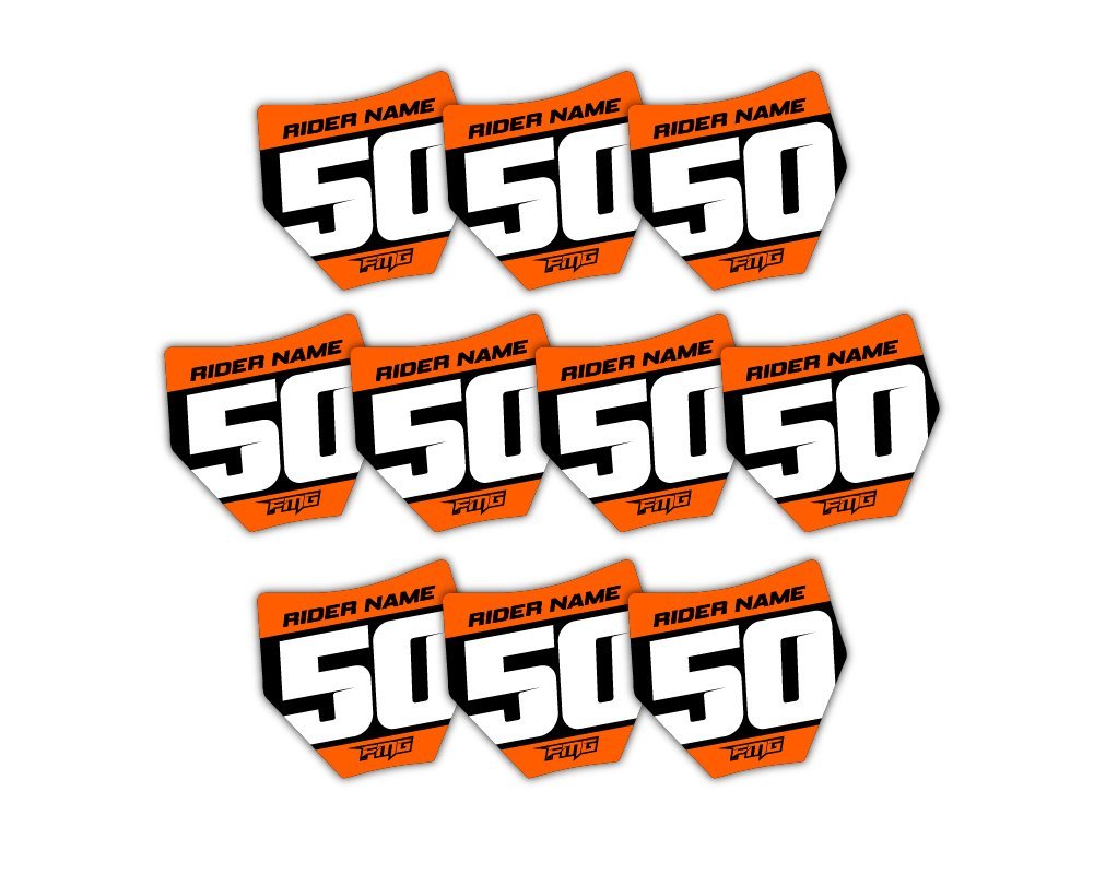 KTM Mini Plate Stickers