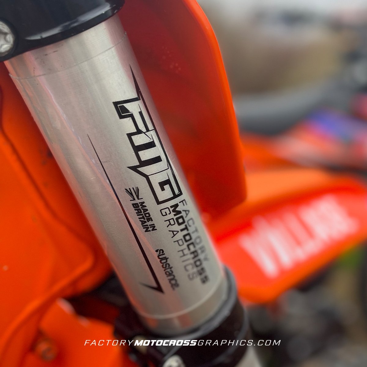 Clear FMG Upper Fork Decals