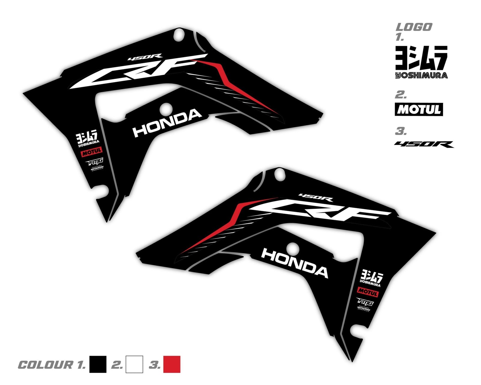 Custom CRF Honda Rad Scoop Graphics