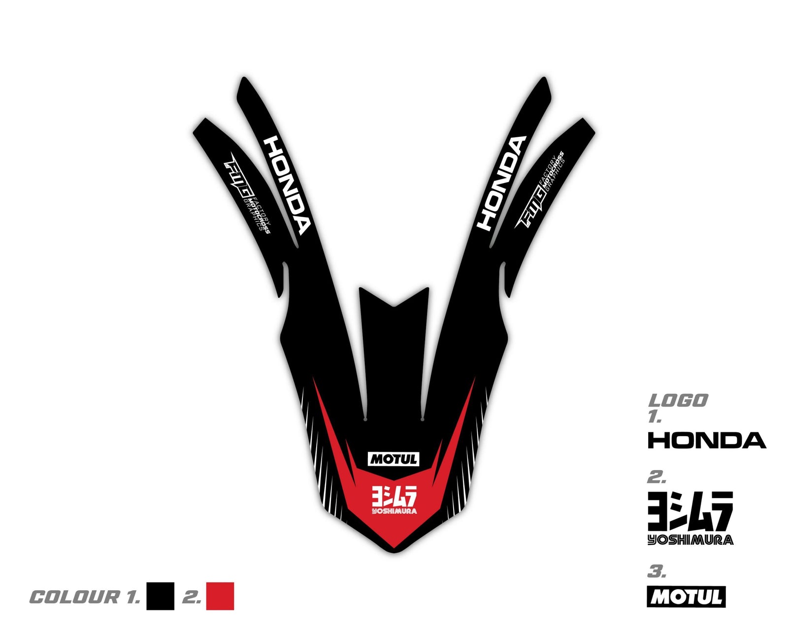 Custom CRF Honda Fender Graphics