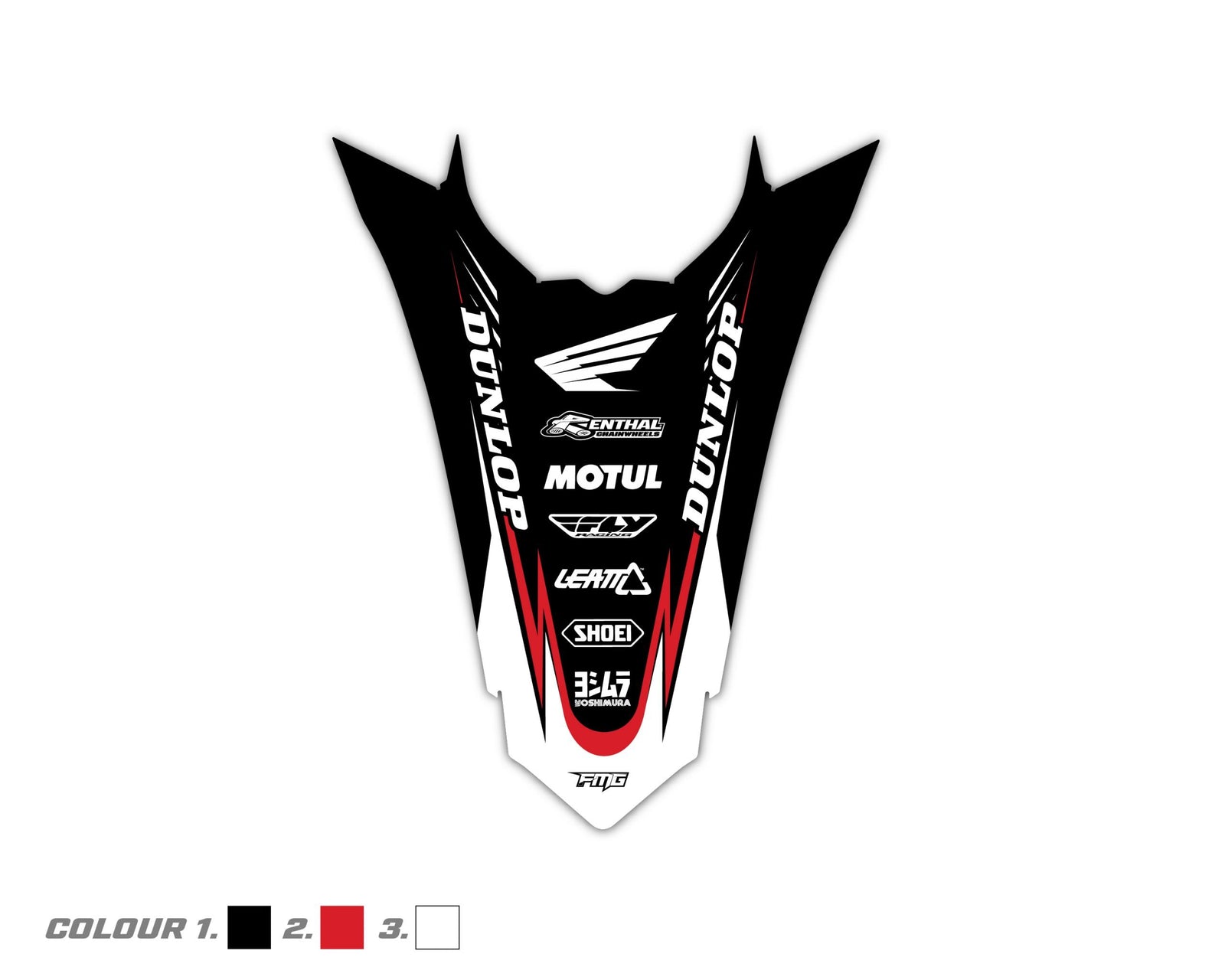 Custom Honda Rear Fender Graphics