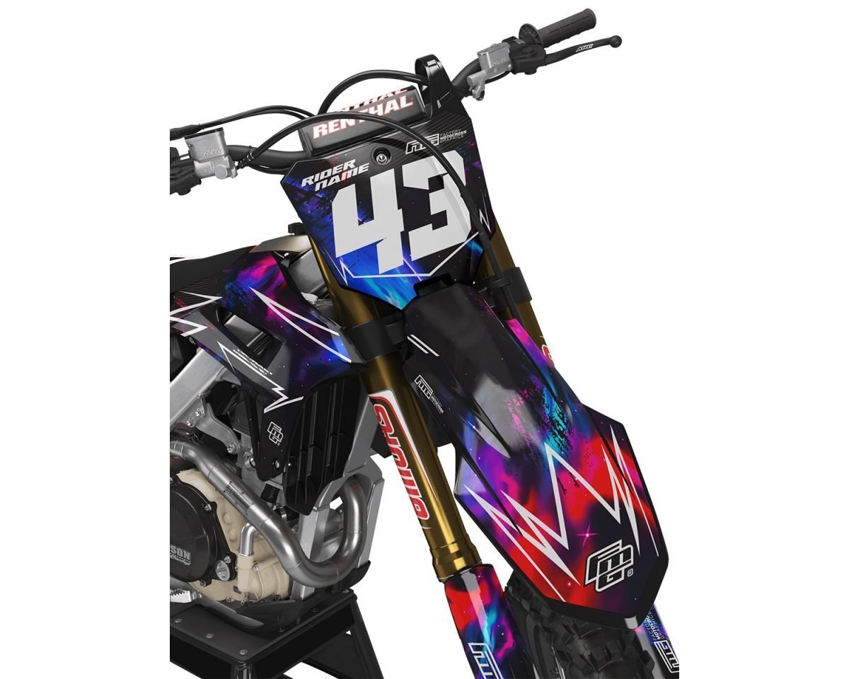 Honda CRF/CR Black Cosmic Graphics Kit
