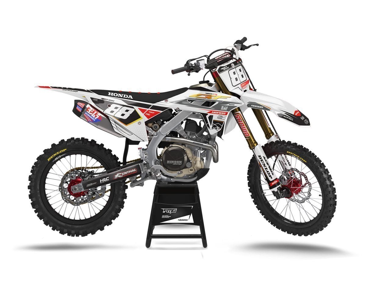 Honda CRF/CR White Sprint Graphics Kit