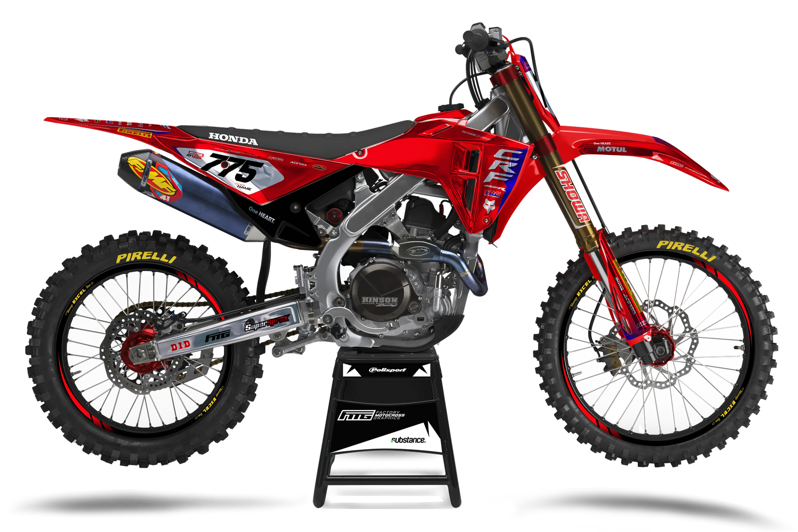 Kit graphique Honda CHROME CRF/CR 2025 FMG