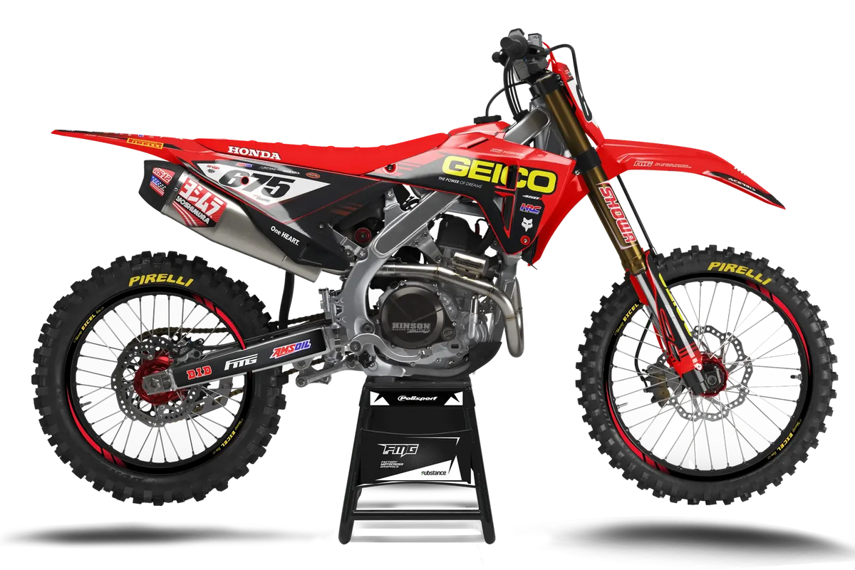Honda CRF/CR Geico Graphics Kit