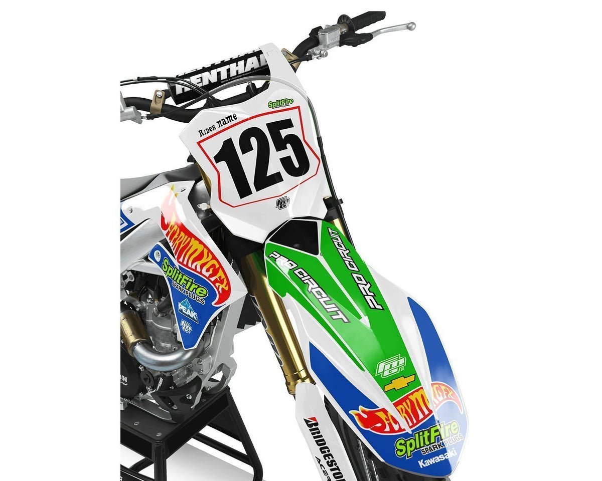 Kawasaki  Retro Hot Wheels Graphics Kit