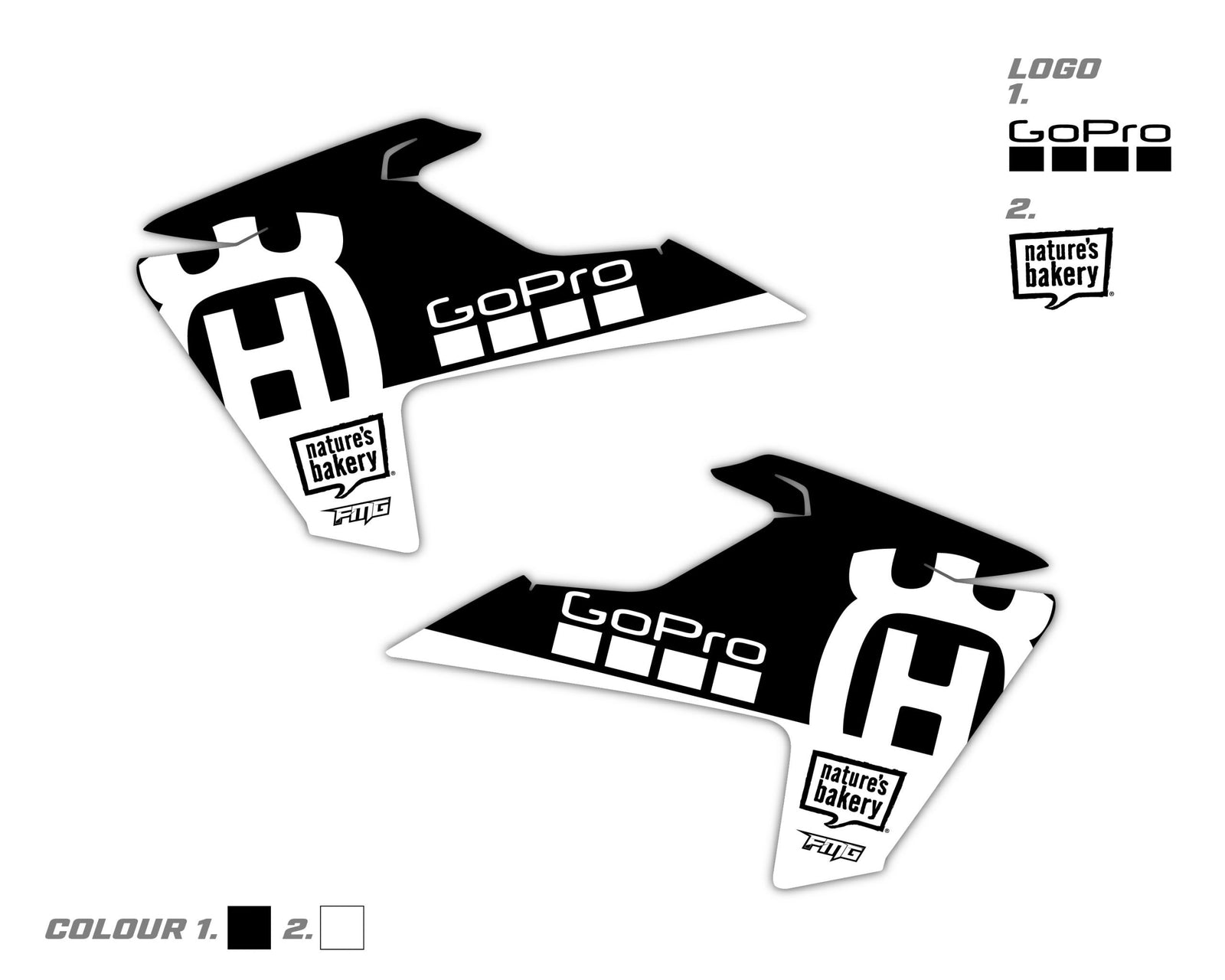 Custom Husqvarna Radiator Shroud Decals