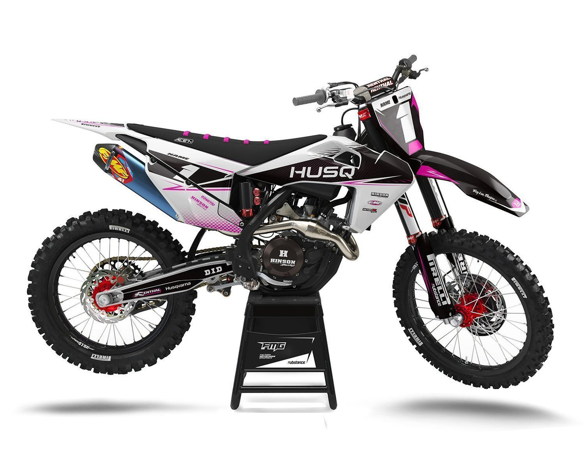 Pink Husqvarna Motocross Decals
