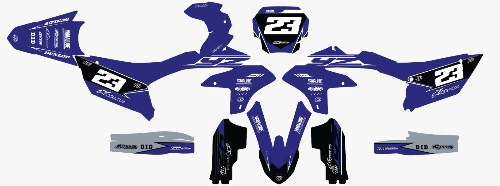 Yamaha Blue Rio Graphics Kit