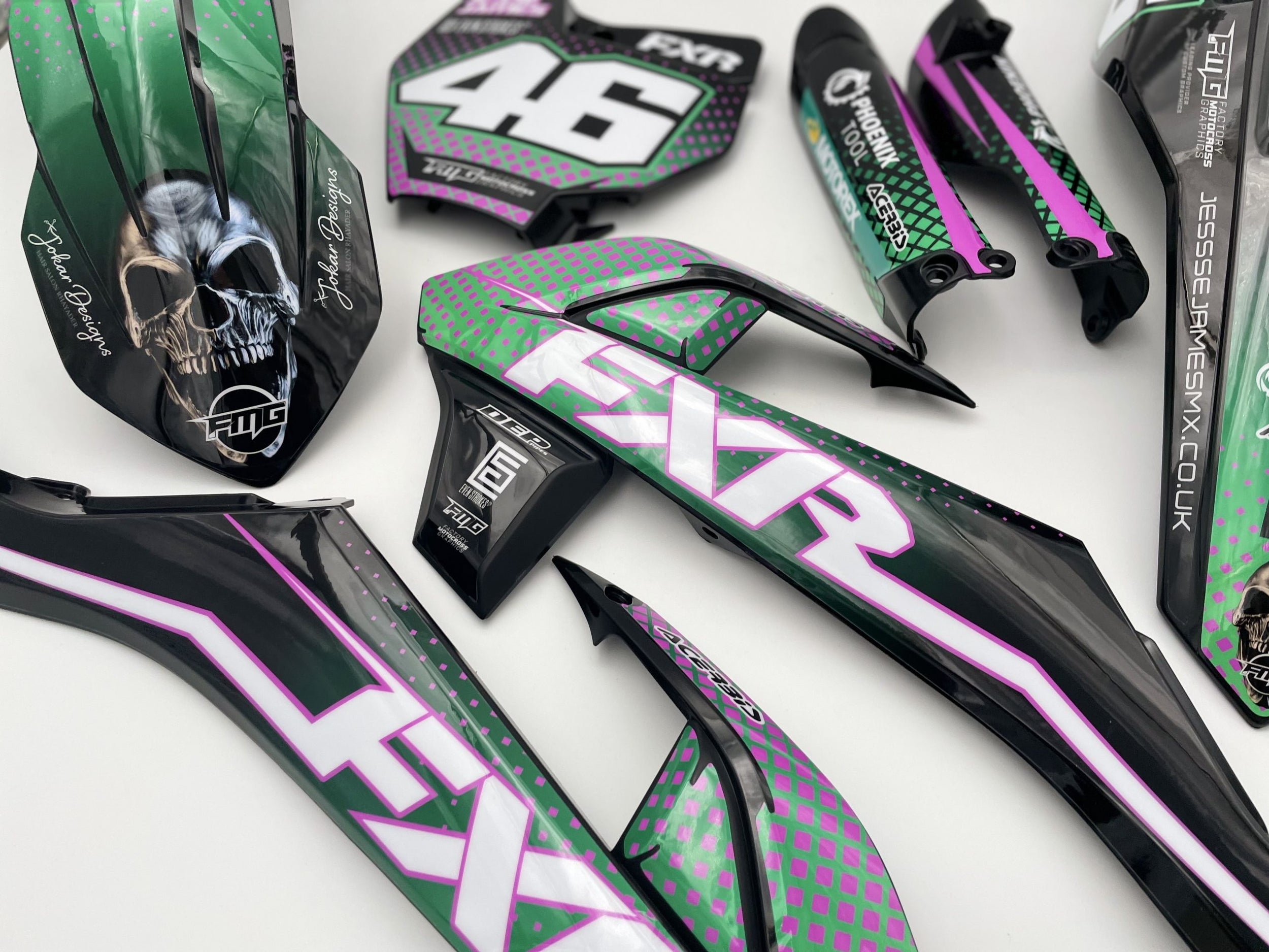 Fully Custom Motocross Enduro Graphics Kit - Customise Online ...