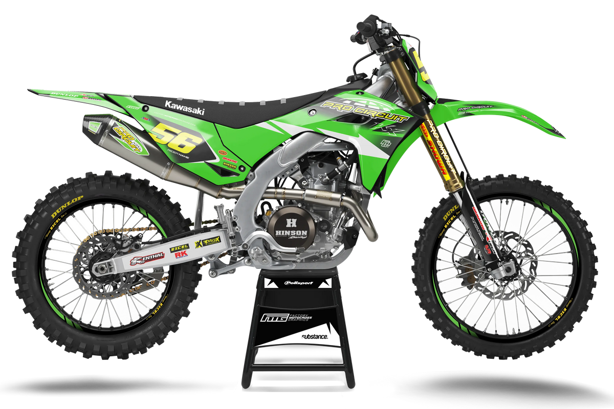 KAWASAKI  ProCircuit Green Team GRAPHICS KIT