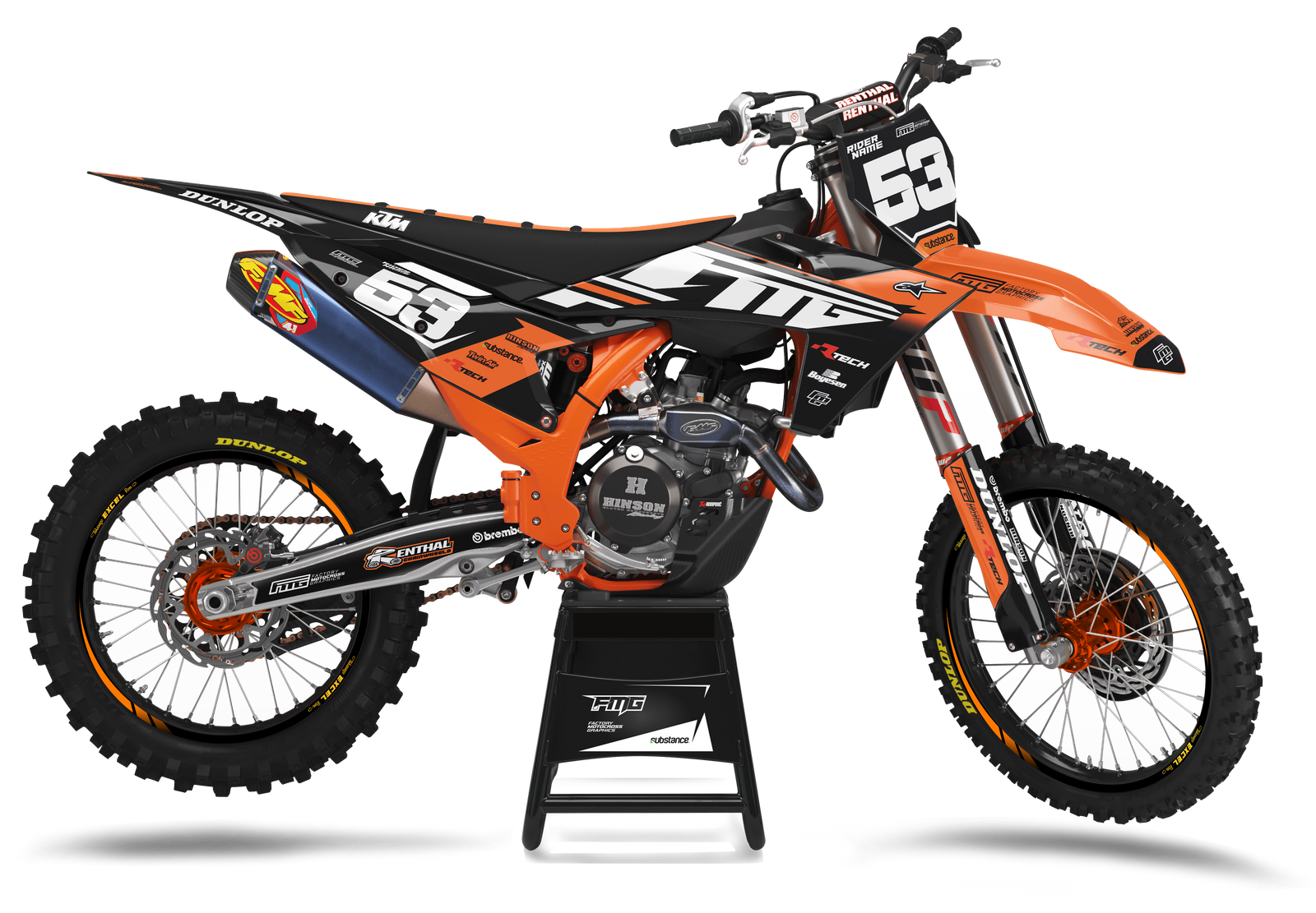 KTM SX / SXF Hybrid Factory Graphics Kit