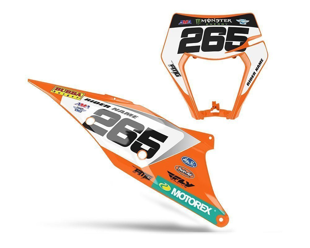 Fits KTM 2025 Factory Orange Enduro Backgrounds