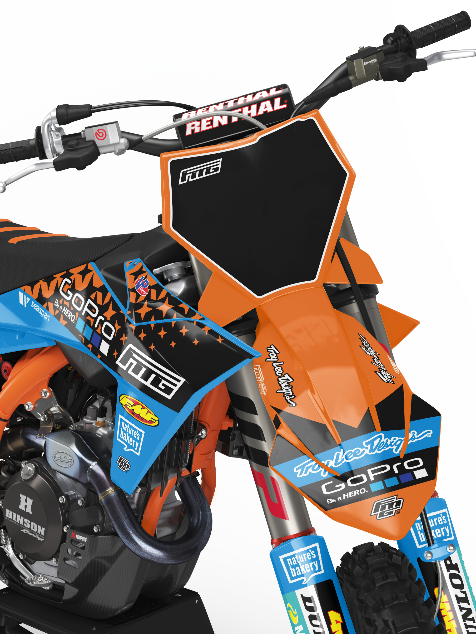 FMG GoPro KTM SX / SXF Blue Factory Graphics Kit