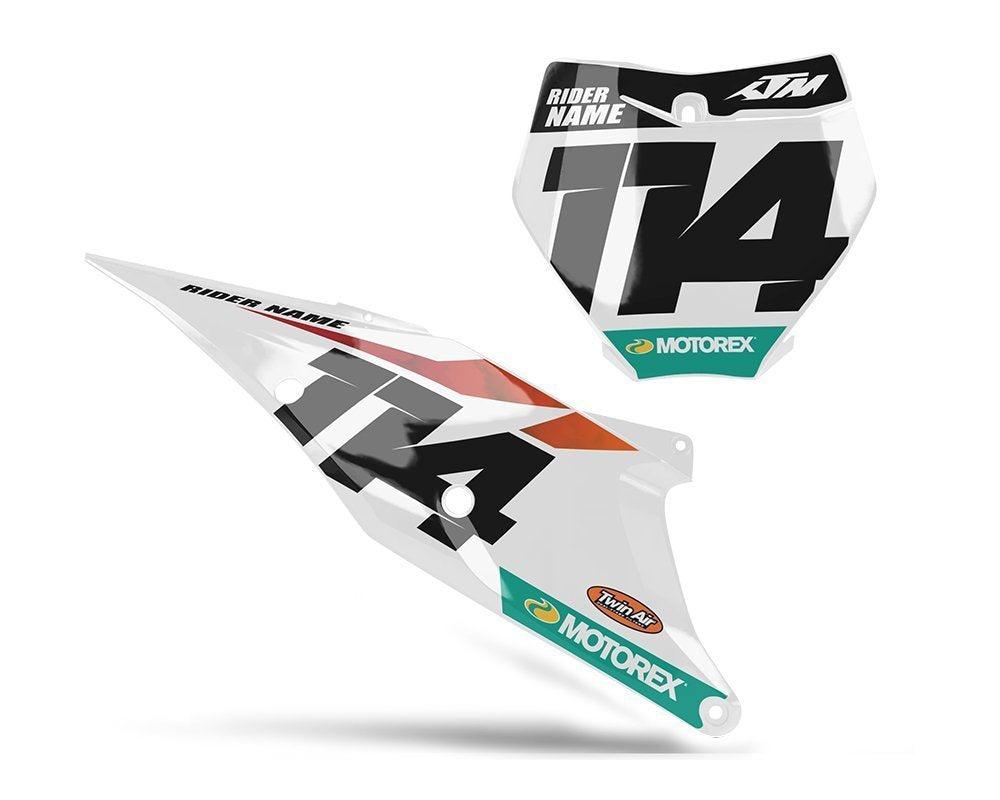 Fits KTM Factory White Backgrounds