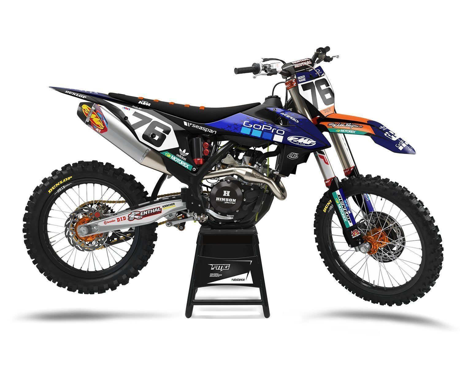 Fits KTM MX Custom Decal Kits