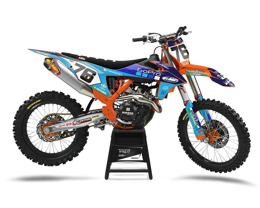 KTM Motocross Enduro MX Graphics Kit - XCF 250, XCW 250,450,350,144 ...