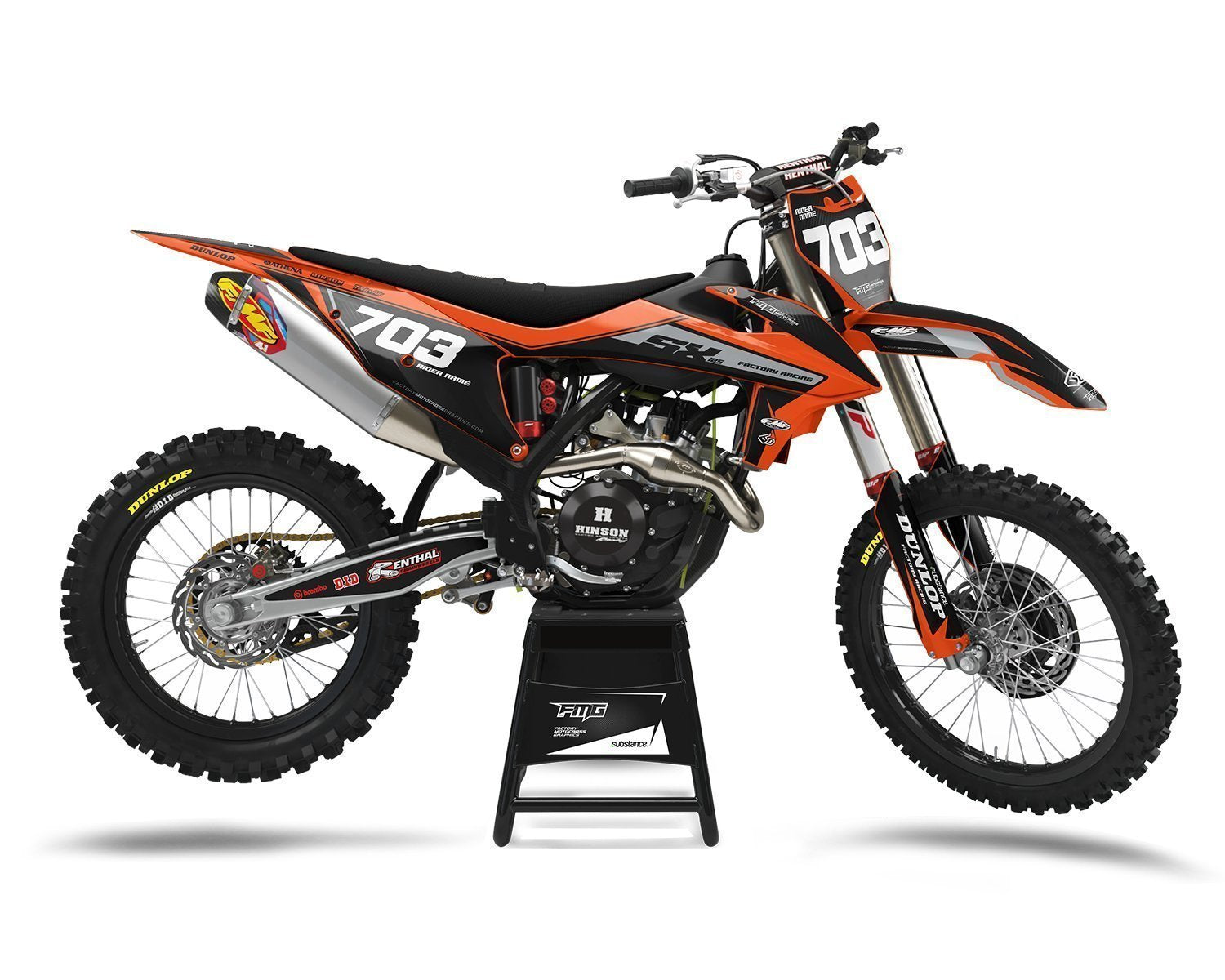 Custom Fits KTM SX SXF Motocross Decals