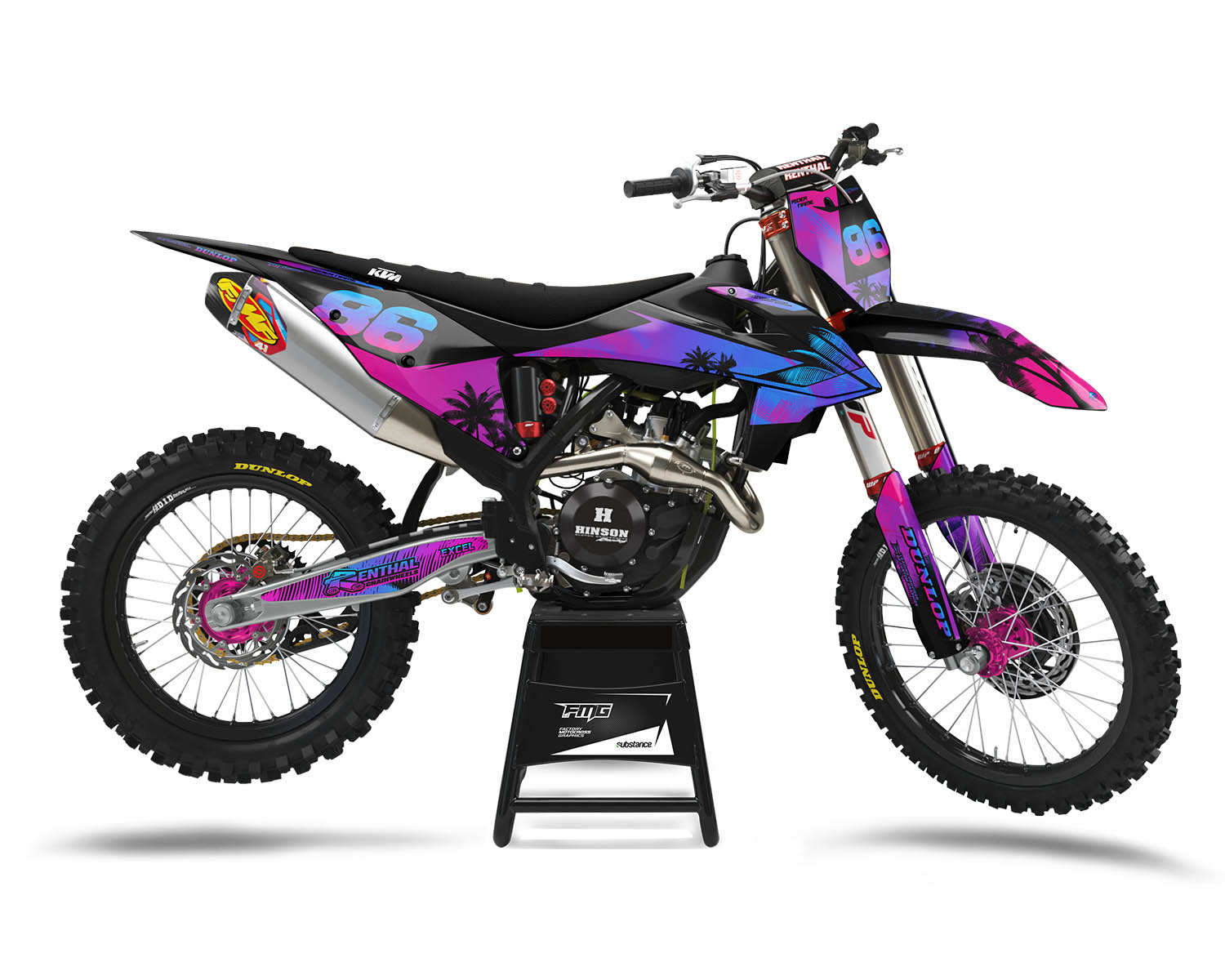 KTM SX SXF EXCF EXC Palm Tree Graphics